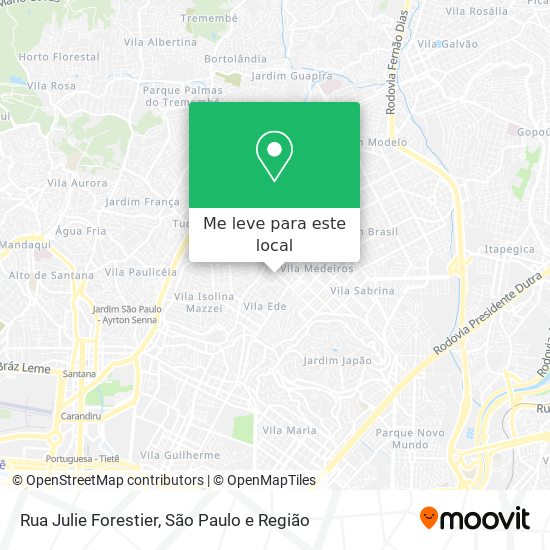 Rua Julie Forestier mapa