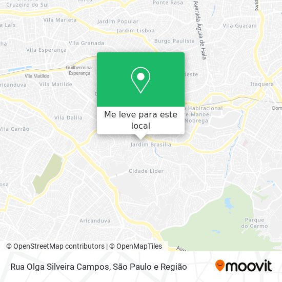 Rua Olga Silveira Campos mapa