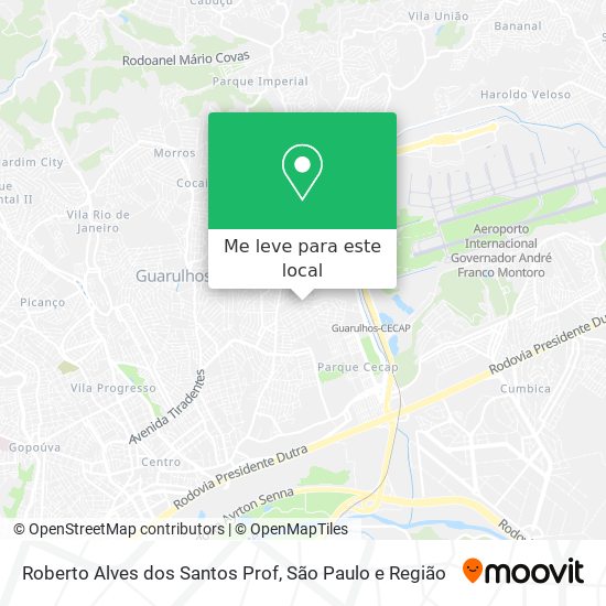 Roberto Alves dos Santos Prof mapa