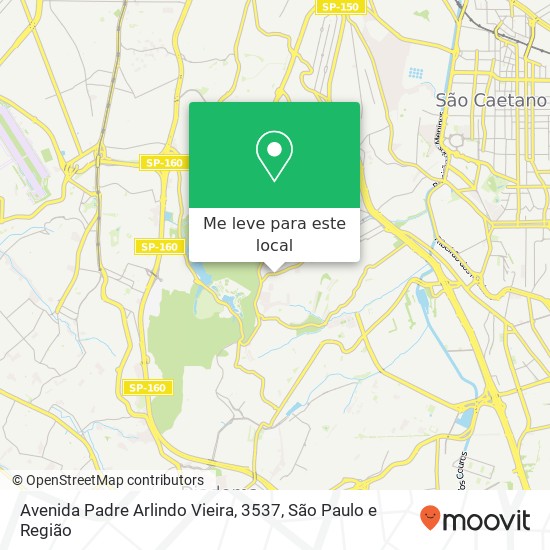 Avenida Padre Arlindo Vieira, 3537 mapa