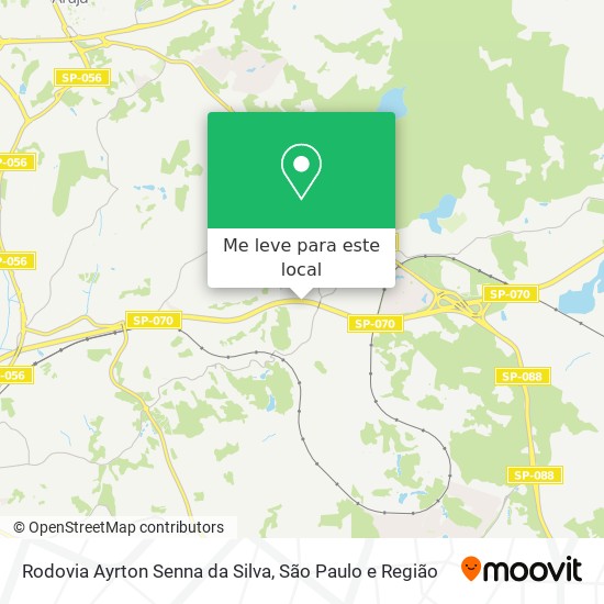 Rodovia Ayrton Senna da Silva mapa
