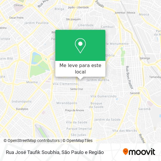 Rua José Taufik Soubhia mapa