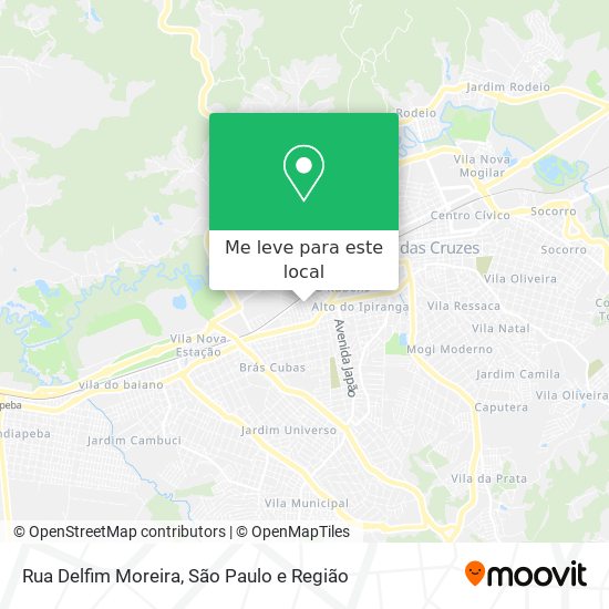 Rua Delfim Moreira mapa