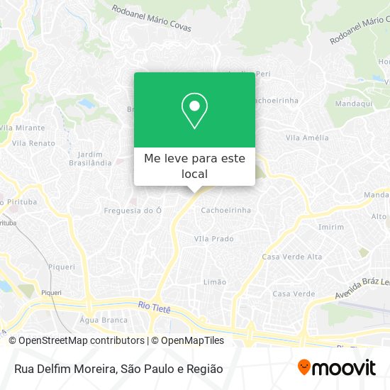 Rua Delfim Moreira mapa