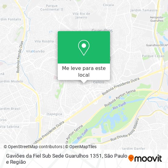 Gaviões da Fiel Sub Sede Guarulhos 1351 mapa