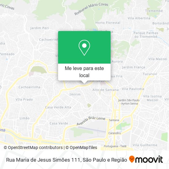 Rua Maria de Jesus Simões 111 mapa