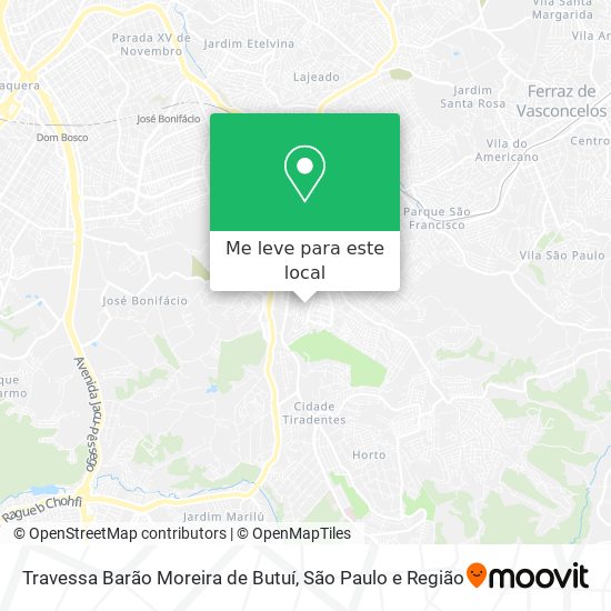 Travessa Barão Moreira de Butuí mapa