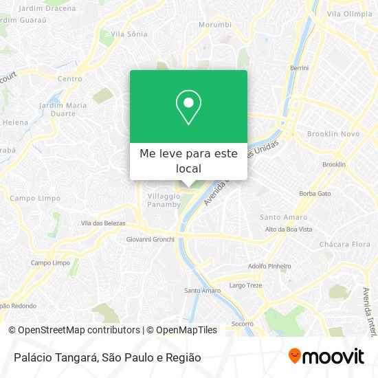 Palácio Tangará mapa