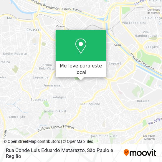 Rua Conde Luis Eduardo Matarazzo mapa