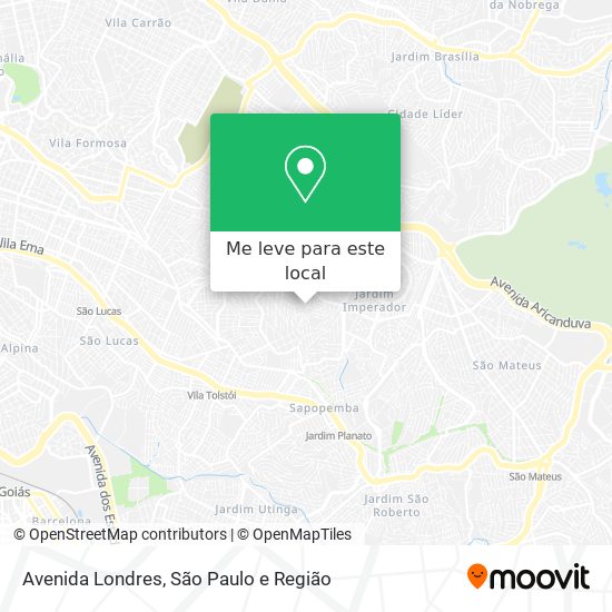 Avenida Londres mapa