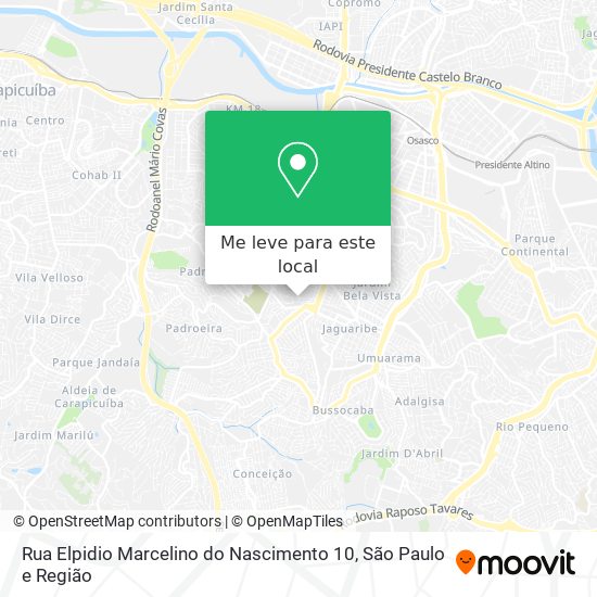 Rua Elpidio Marcelino do Nascimento 10 mapa