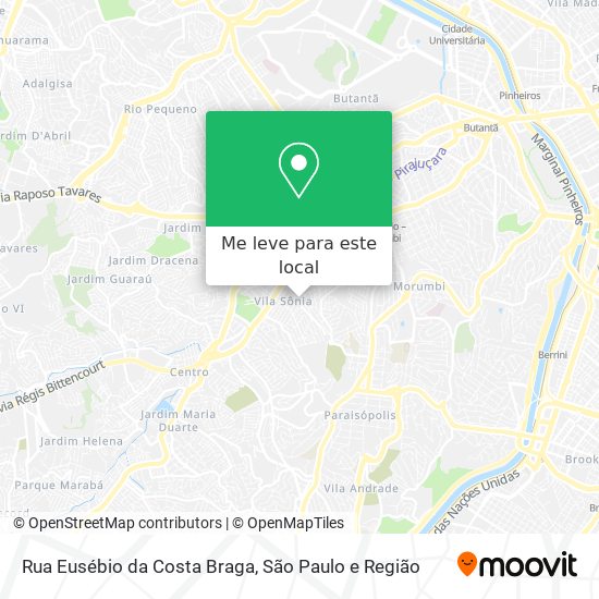Rua Eusébio da Costa Braga mapa