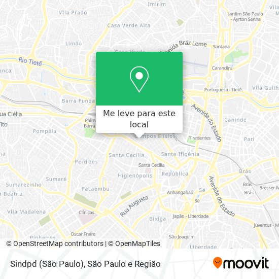 Sindpd (São Paulo) mapa