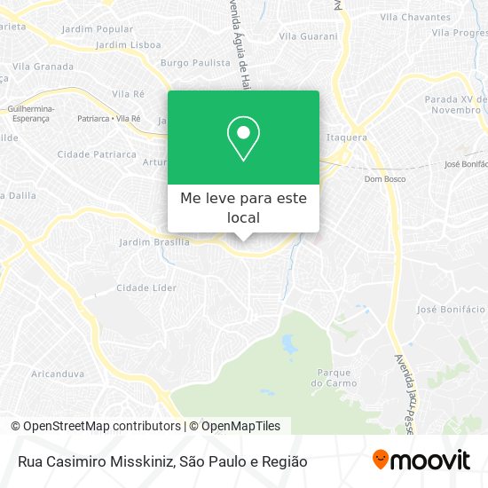 Rua Casimiro Misskiniz mapa