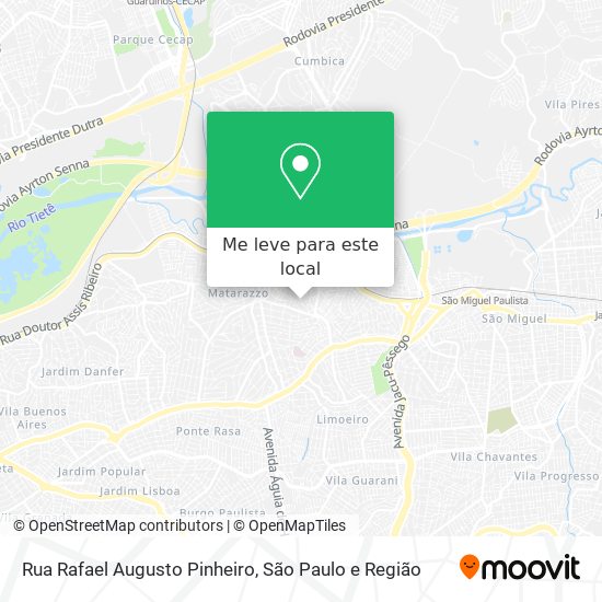 Rua Rafael Augusto Pinheiro mapa