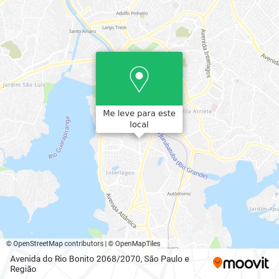 Avenida do Rio Bonito 2068 / 2070 mapa