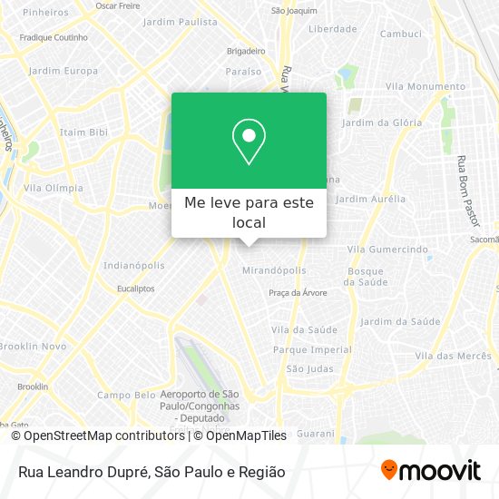 Rua Leandro Dupré mapa