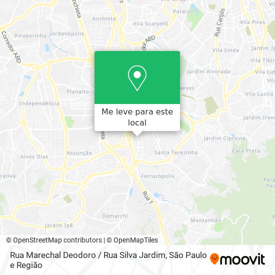 Rua Marechal Deodoro / Rua Silva Jardim mapa