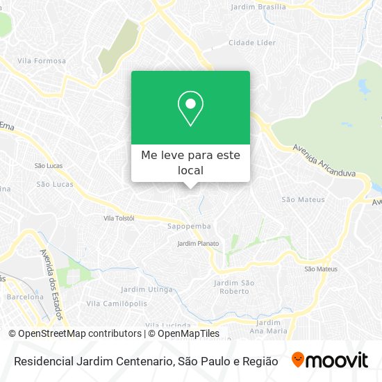 Residencial Jardim Centenario mapa