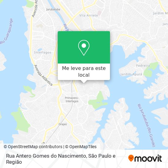 Rua Antero Gomes do Nascimento mapa