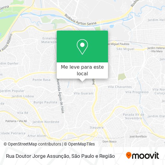 Rua Doutor Jorge Assunção mapa