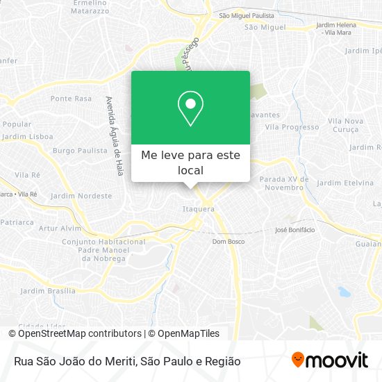Rua São João do Meriti mapa