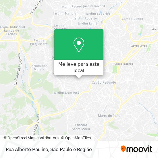 Rua Alberto Paulino mapa