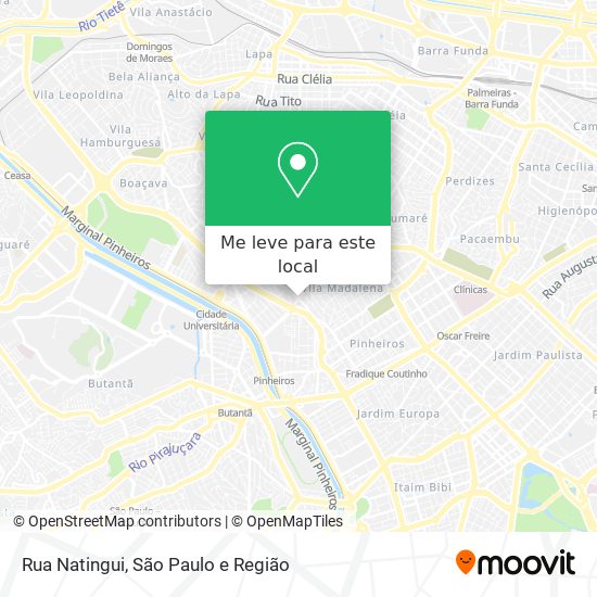 Rua Natingui mapa
