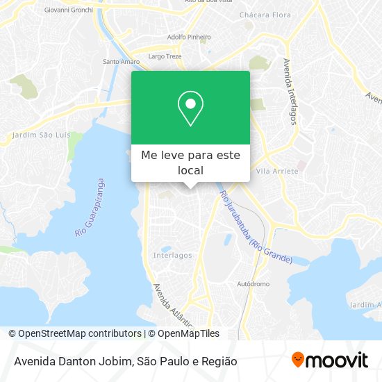 Avenida Danton Jobim mapa