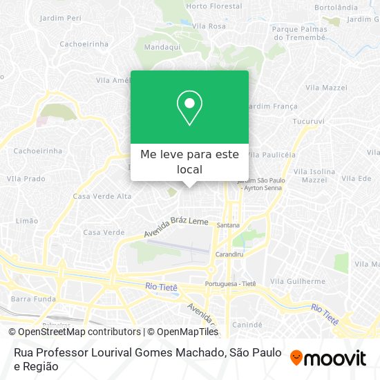 Rua Professor Lourival Gomes Machado mapa