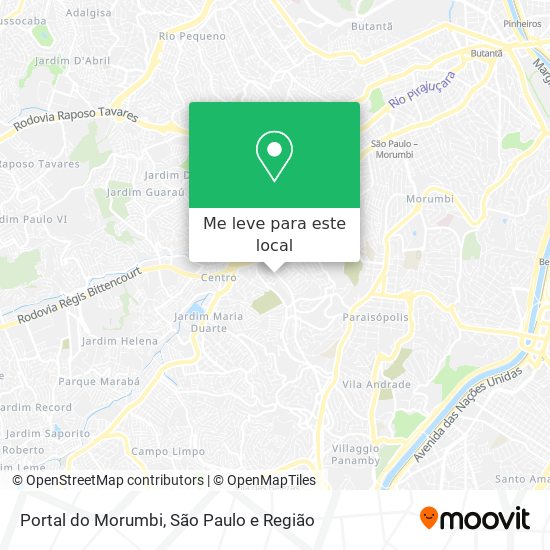 Portal do Morumbi mapa