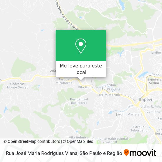 Rua José Maria Rodrigues Viana mapa