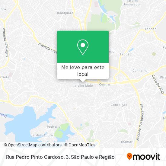 Rua Pedro Pinto Cardoso, 3 mapa