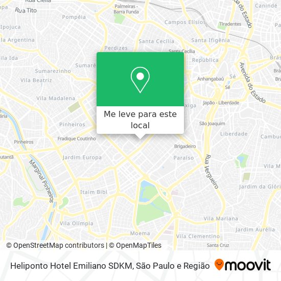 Heliponto Hotel Emiliano SDKM mapa