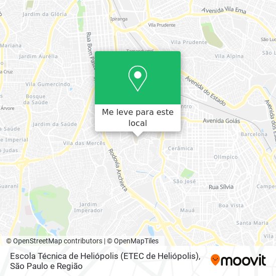 Escola Técnica de Heliópolis (ETEC de Heliópolis) mapa