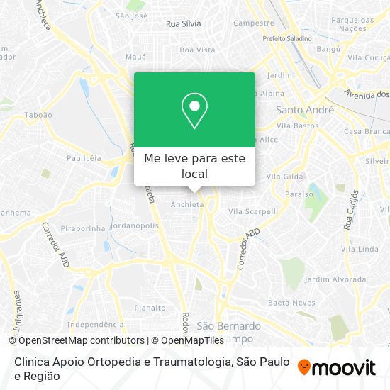 Clinica Apoio Ortopedia e Traumatologia mapa