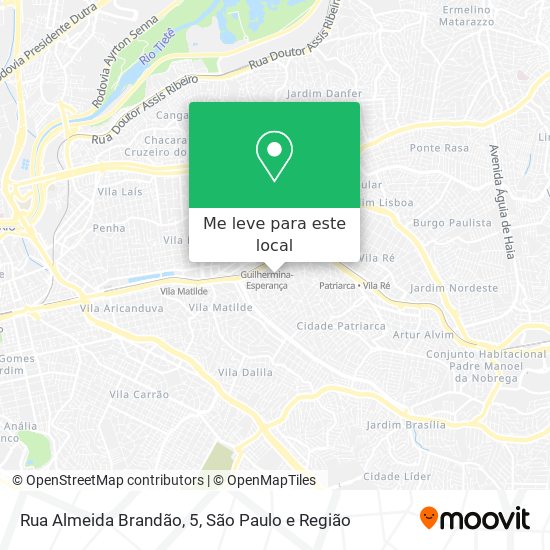 Rua Almeida Brandão, 5 mapa