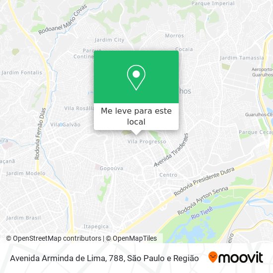 Avenida Arminda de Lima, 788 mapa