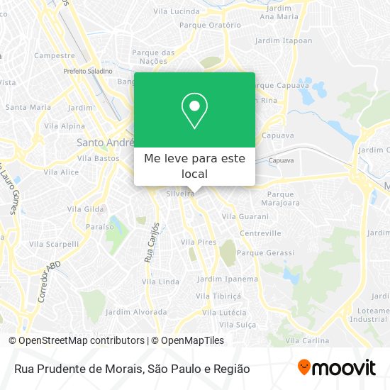 Rua Prudente de Morais mapa