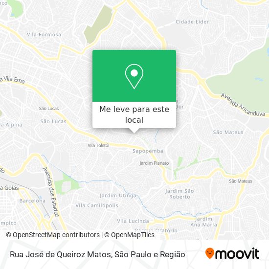 Rua José de Queiroz Matos mapa