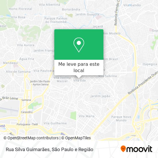 Rua Silva Guimarães mapa