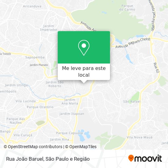 Rua João Baruel mapa