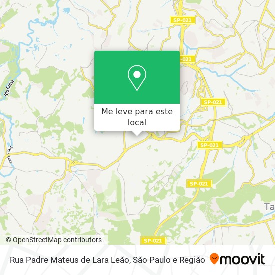 Rua Padre Mateus de Lara Leão mapa