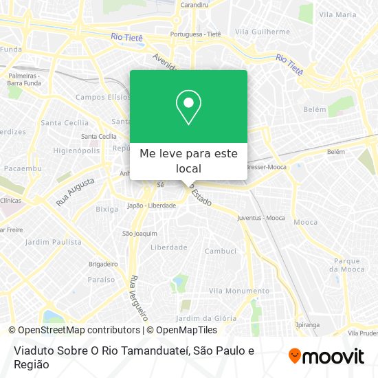 Viaduto Sobre O Rio Tamanduateí mapa