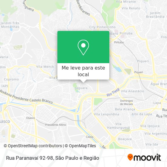 Rua Paranavaí 92-98 mapa