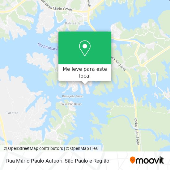 Rua Mário Paulo Autuori mapa