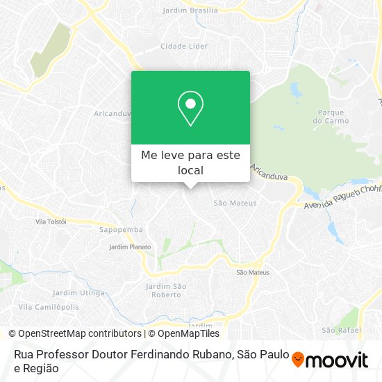Rua Professor Doutor Ferdinando Rubano mapa