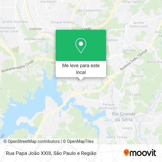 Rua Papa João XXIII mapa