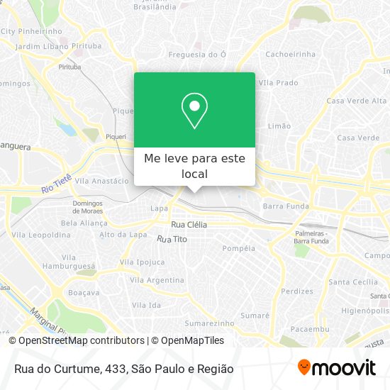 Rua do Curtume, 433 mapa