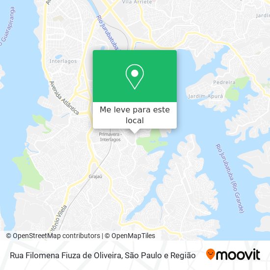 Rua Filomena Fiuza de Oliveira mapa